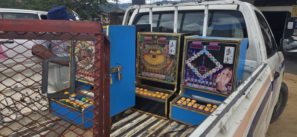 Confistication of illegal Gaming Devices in Nyanga town